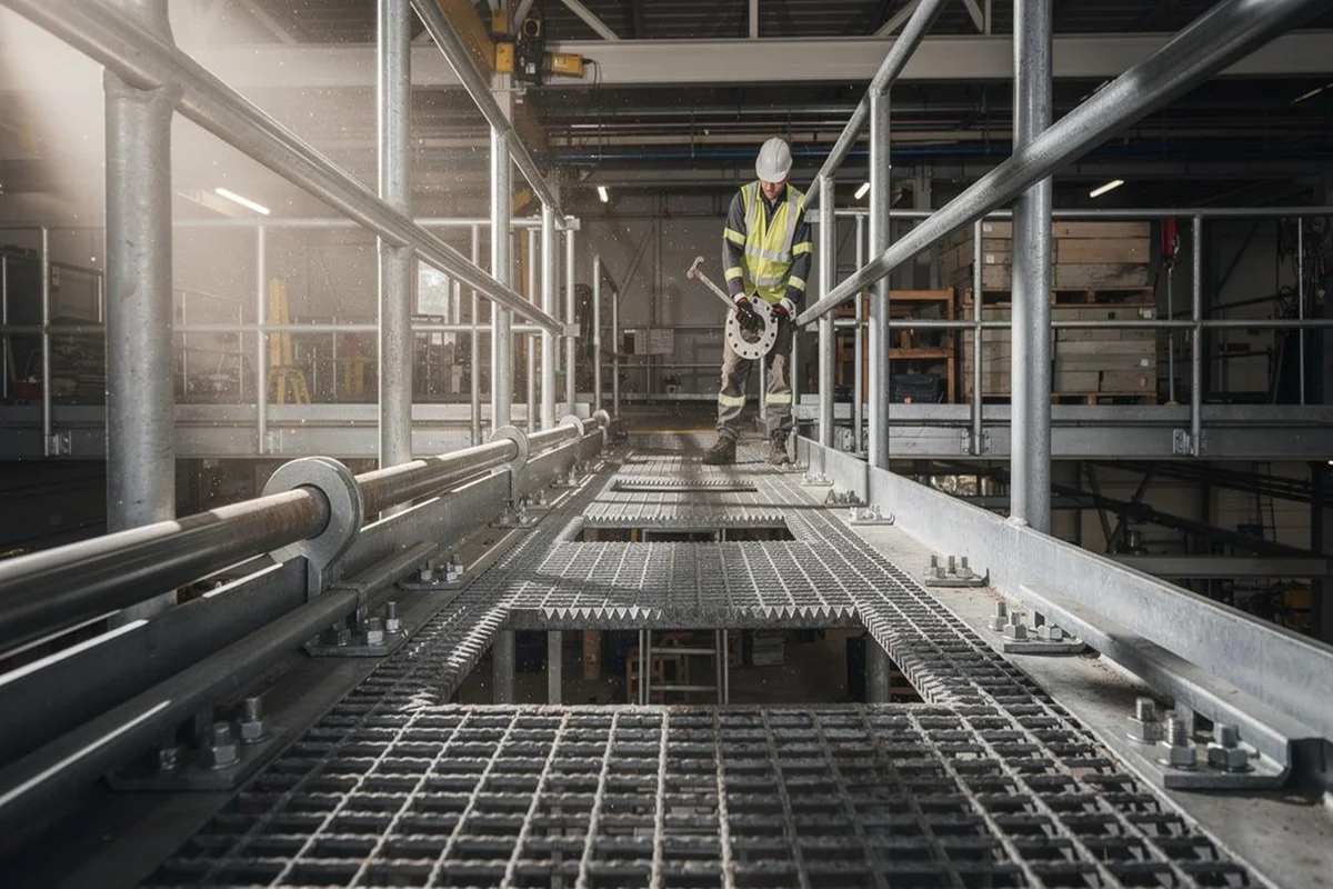 aménagement industriel caillebotis sur-mesure